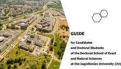 GUIDE for Candidates and Doctoral Students of the Doctoral School of Exact and Natural Sciences at the Jagiellonian University (JU)