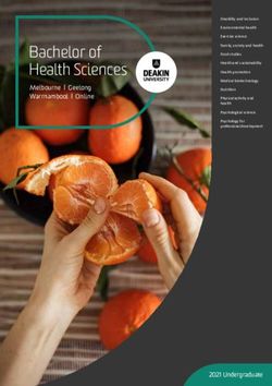 Bachelor of Health Sciences - Melbourne Geelong Warrnambool Online