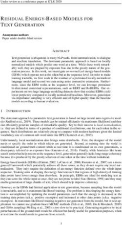 RESIDUAL ENERGY-BASED MODELS FOR TEXT GENERATION - OpenReview