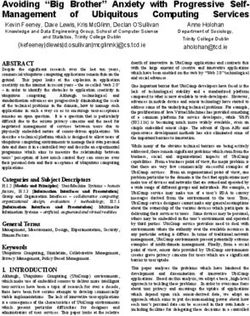 Avoiding "Big Brother" Anxiety with Progressive Self- of Ubiquitous Computing Services