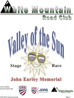 USA CYCLING Permit # 2019-445 VOS 2019 Technical Guide - White Mountain Road Club