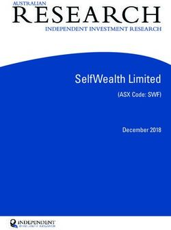 SelfWealth Limited (ASX Code: SWF) December 2018