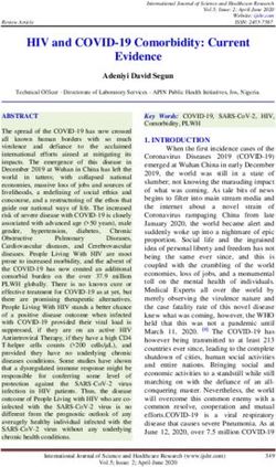 HIV and COVID-19 Comorbidity: Current Evidence - International Journal of ...