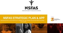 NSFAS STRATEGIC PLAN & APP - PRESENTATION TO THE PORTFOLIO COMMITTEE ON HIGHER EDUCATION AND TRAINING