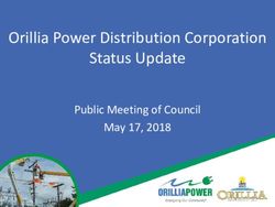 Orillia Power Distribution Corporation Status Update - Public Meeting of Council May 17, 2018 - City of Orillia