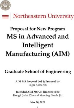 MS in Advanced and Proposal for New Program - Intelligent Manufacturing (AIM) - Faculty