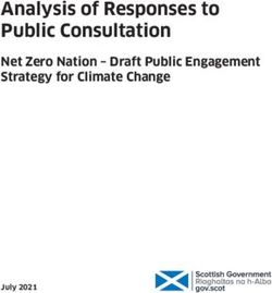 Analysis of Responses to Public Consultation - Net Zero Nation - Draft Public Engagement Strategy for Climate Change - The Scottish Government