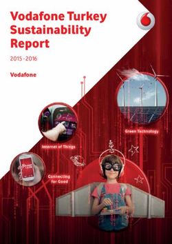 Vodafone Turkey Sustainability Report - Vodafone 2015 -2016