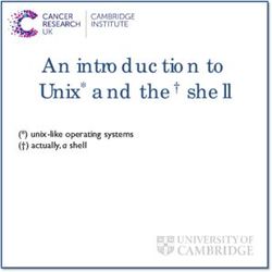 An introduction to Unix* and the shell - etc (*) unix-like operating systems ( ) actually, a shell - Bioinformatics ...