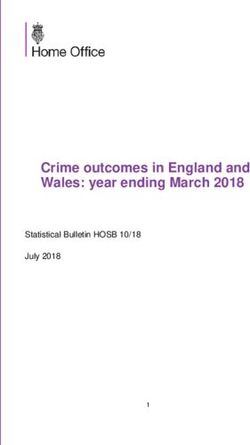 Crime outcomes in England and Wales: year ending March 2018 - Statistical Bulletin HOSB 10/18 July 2018