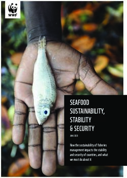 SEAFOOD SUSTAINABILITY, STABILITY & SECURITY - How the sustainability of fisheries management impacts the stability and security of countries, and ...