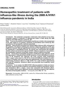 Homeopathic treatment of patients with influenza-like illness during the 2009 A/H1N1 influenza pandemic in India