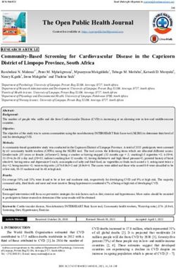 The Open Public Health Journal