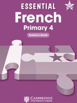 French Primary 4 Teacher's Guide - Cambridge ...