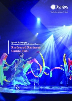 Preferred Partners Guide 2021 - Suntec Singapore Convention & Exhibition Centre
