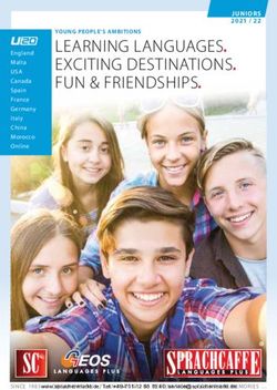 LEARNING LANGUAGES EXCITING DESTINATIONS FUN & FRIENDSHIPS - Sprachenmarkt