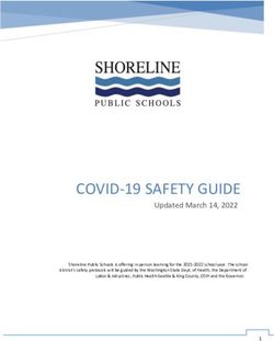 COVID-19 SAFETY GUIDE - Updated March 14, 2022 - Shoreline School District