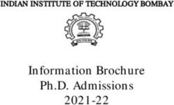 Information Brochure Ph.D. Admissions 2021-22 - INDIAN INSTITUTE OF TECHNOLOGY BOMBAY - IIT Bombay
