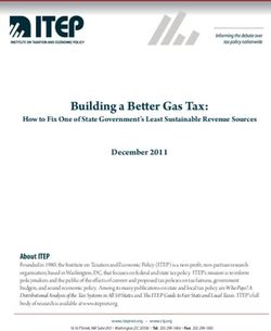 Building a Bett er Gas Tax: How to Fix One of State Government's Least Sustainable Revenue Sources