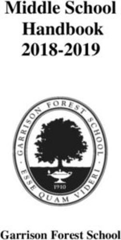 Middle School Handbook 2018-2019 - Garrison Forest School - Finalsite
