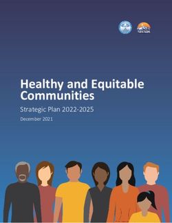 Healthy and Equitable Communities - Strategic Plan 2022-2025 December 2021