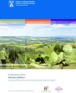Evaluation of the Memory Matters Carlow/Kilkenny Community Dementia Project - HSE & GENIO DEMENTIA PROGRAMME