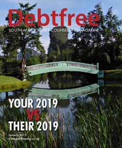 VS YOUR 2019 THEIR 2019 - SOUTH AFRICA'S DEBT COUNSELLING MAGAZINE - Debtfree DIGI