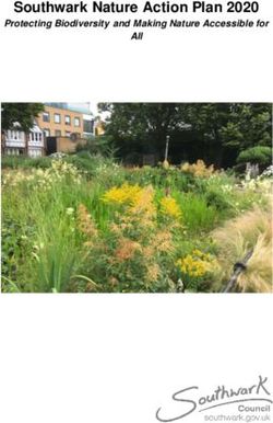 Southwark Nature Action Plan 2020 - Protecting Biodiversity and Making Nature Accessible for All - Southwark Council
