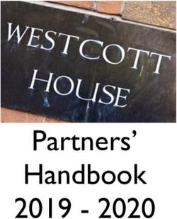 Partners Handbook 2019 2020 - Westcott House