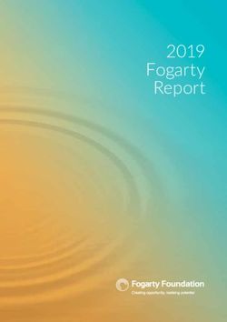 2019 Fogarty Report - The Fogarty Foundation