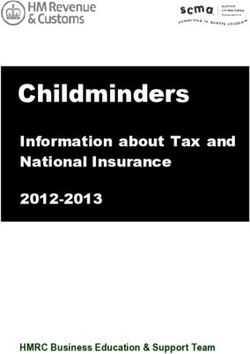 Childminders Information about Tax and National Insurance 2012-2013 - HMRC Business Education & Support Team - Argyll and Bute Council