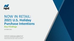NOW IN RETAIL: 2021 U.S. Holiday Purchase Intentions Key Findings - 2021 US Holiday Purchase Intentions