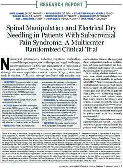 Spinal Manipulation and Electrical Dry Needling in Patients With Subacromial Pain Syndrome: A Multicenter Randomized Clinical Trial