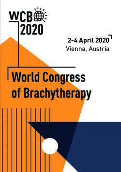 World Congress of Brachytherapy - 2-4 April 2020 Vienna, Austria - ESTRO