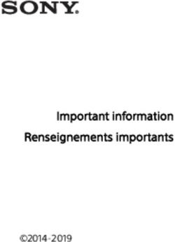 Important information Renseignements importants - Sony Mobile