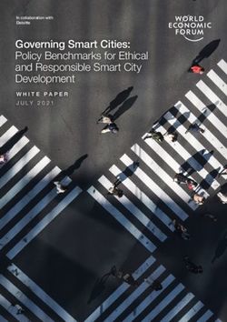 Governing Smart Cities: Policy Benchmarks for Ethical and Responsible Smart City Development - WHITE PAPER JULY 2021