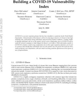 Building a COVID-19 Vulnerability Index - arXiv