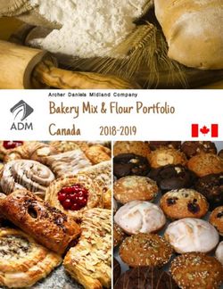 Bakery Mix & Flour Portfolio Canada - 2018-2019 Archer Daniels Midland Company - Archer Daniels Midland | ADM