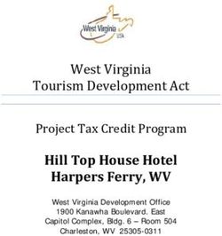 Tourism Development Act - Project Tax Credit Program Hill Top House Hotel Harpers Ferry, WV