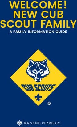 WELCOME! NEW CUB SCOUT FAMILY - A FAMILY INFORMATION GUIDE