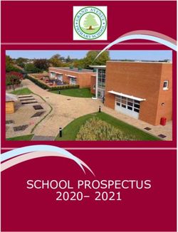 SCHOOL PROSPECTUS 2020- 2021