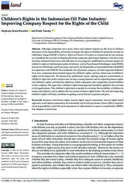 Children's Rights in the Indonesian Oil Palm Industry: Improving Company Respect for the Rights of the Child - MDPI