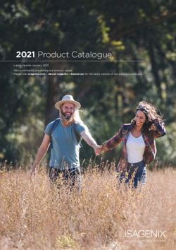 2021 Product Catalogue - Isagenix products