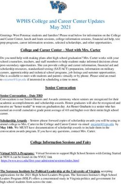 WPHS College and Career Center Updates May 2021 - West ...