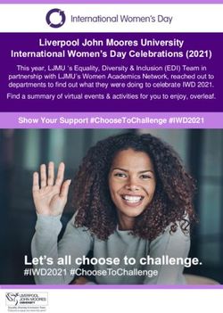 Liverpool John Moores University International Women's Day Celebrations (2021)