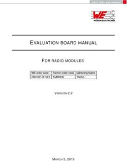EVALUATION BOARD MANUAL - FOR RADIO MODULES - MARCH 5, 2019 - Würth Elektronik