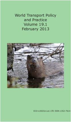 World Transport Policy and Practice Volume 19.1 February 2013 - ECO-LOGICA LA1 LTD ISSN 1352-7614