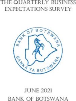 BANK OF BOTSWANA - the quarterly business expectations survey - JUNE 2021