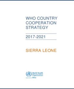 WHO COUNTRY COOPERATION STRATEGY 2017-2021 - World ...