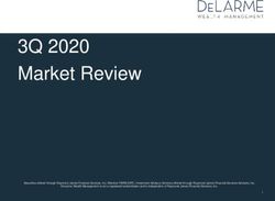 3Q 2020 MARKET REVIEW - DELARME WEALTH MANAGEMENT